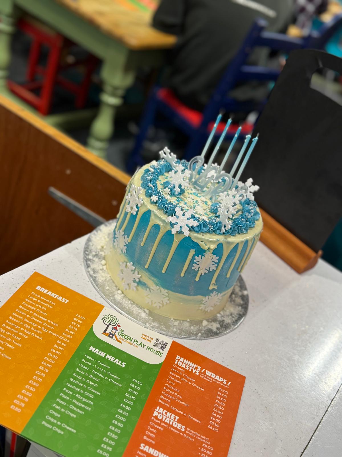 Birthday cake celebration moment